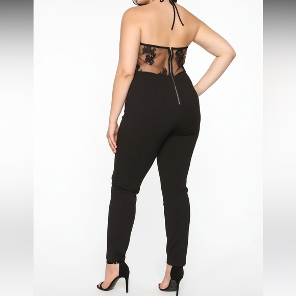 Fashion Nova In The Moment Jumpsuit - Black Sz S Women - Picture 3 of 8